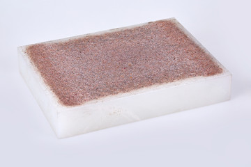 White new polyurethane board for die-cutting isolated on a white background with clipping path....