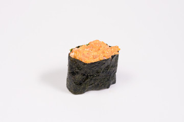 sushi rolls on a white background. Sushi Roll Sushi menu
