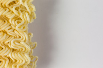 asian ramen instant noodles isolated on white background