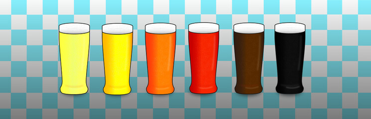 Craft beer colors for menu