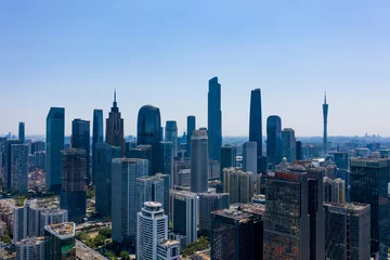 Foto op Plexiglas Aerial photo of Guangzhou City, China © zhonghui