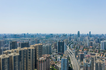 Fototapeta na wymiar Aerial photo of Guangzhou City
