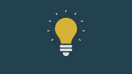 Light bulb icon. Symbol of innovation.
