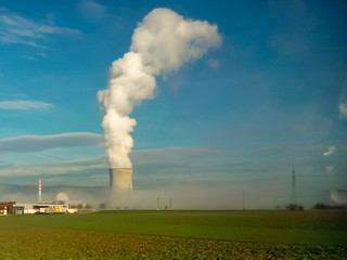 Fototapeta na wymiar Nuclear power plant of Niederamt, Switzerland