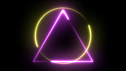 Abstract neon laser effect background