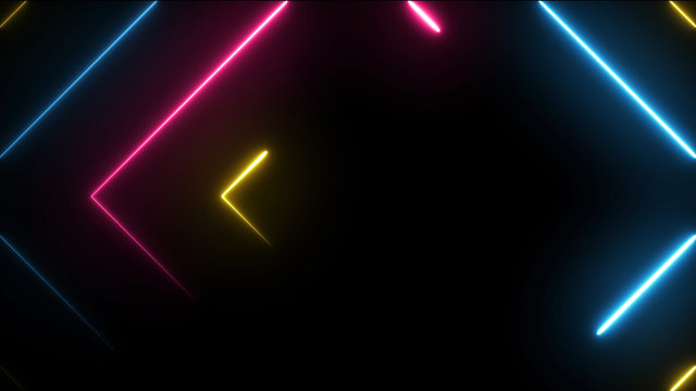 Abstract neon laser effect background