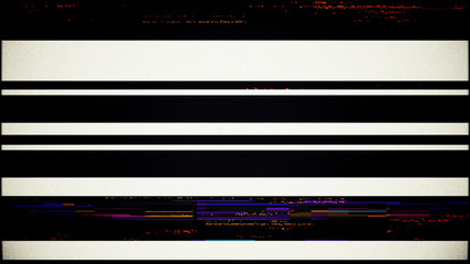 Vintage VHS glitch defects noise and artifacts effect.