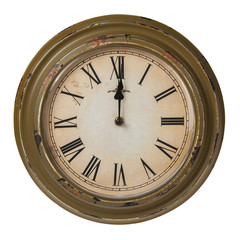 Vintage Clock in Roman numerals