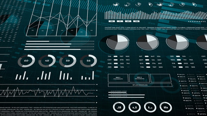 Statistics, financial market data. 3d infographics.