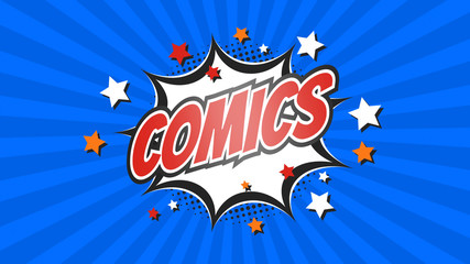 Comic Pop Art text message