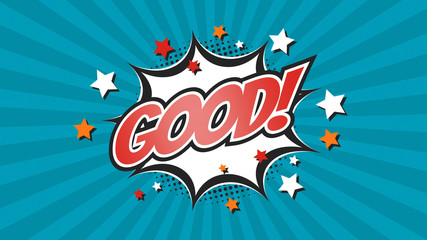 Comic Pop Art text message