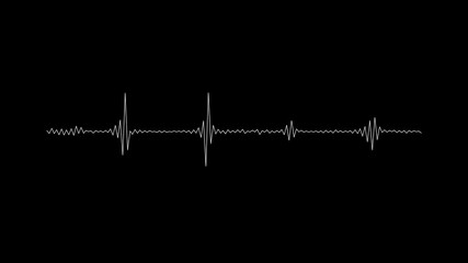 Audio wave spectrum. Music sound waves.