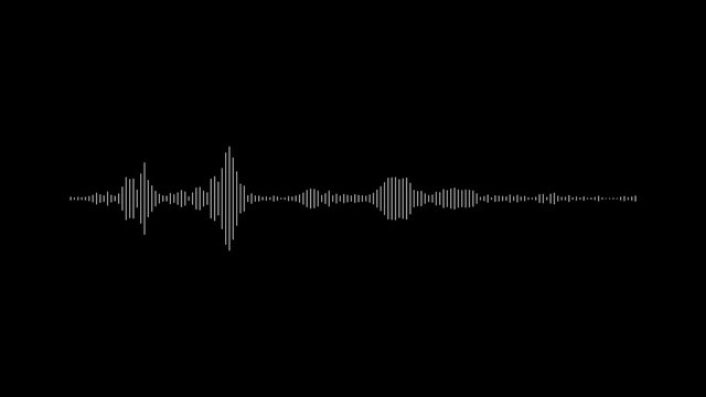 Audio wave spectrum. Music sound waves.