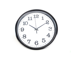 wall clock isolated on the white background