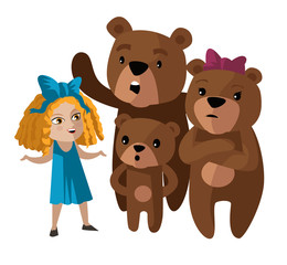 goldilocks and the three bears tale