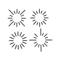 Obraz premium set of sun icons