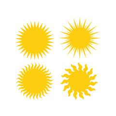 set of sun icons