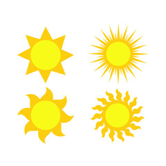 set of sun icons