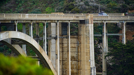 Bridge Along Mountainside