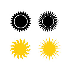 set of sun icons