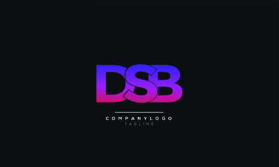DSB Letter Logo Design Icon Vector Symbol