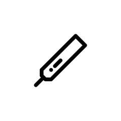 Thermometer Medical Outline Icon Logo Vector Illustration
