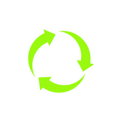 Obraz premium green arrow circle icon