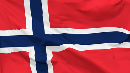 Fragment of a waving flag of the Kingdom of Norway in the form of background, aspect ratio with a width of 16 and height of 9, vector
