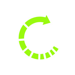 green arrow circle icon