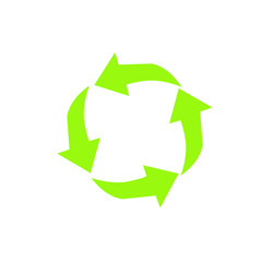 Obraz premium green arrow circle icon