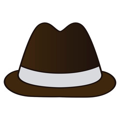 Isolated hat icon