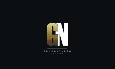 GN Letter Logo Design Icon Vector Symbol