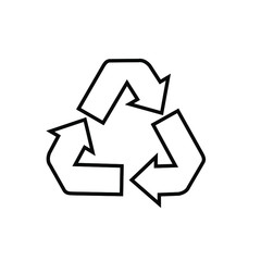 Obraz premium recycle symbol icon