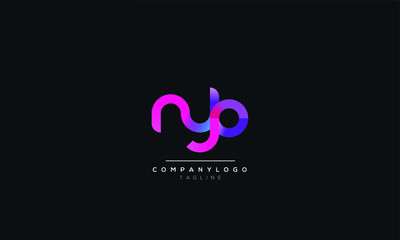 nyp Letter Logo Design Icon Vector Symbol