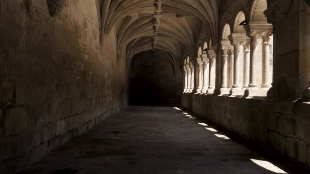 Monastery of San Esteban de Ribas de Sil, a Catholic monasterial complex. Ourense, Galicia, Spain.