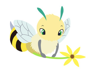 可愛いミツバチのイラスト