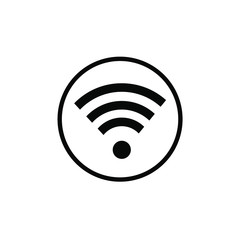 wi fi icon  Icon symbol Flat vector illustration for graphic and web design.