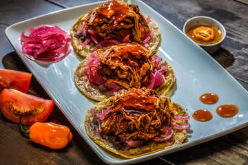 Salbutes de Cochinita Pibil