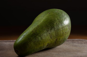 avocado on dark background