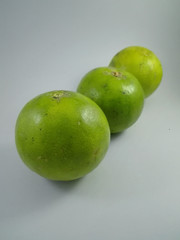 fresh green orange