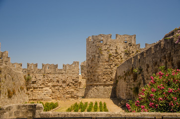 the old town of Rhodos, Greece