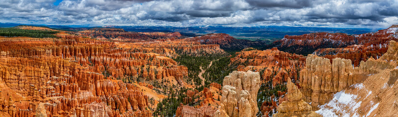 View of the famous Bryce Canyon National Park from Inspiration Point.