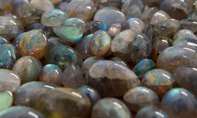 Beautiful and rare labradorite
Lay on the ground