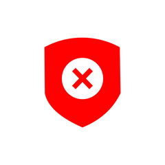 cross switzerland in shield  flag icon
