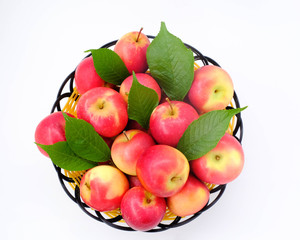 Local New Zealand apple on white background