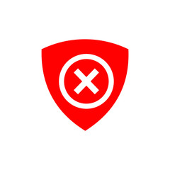 Obraz premium cross switzerland in shield flag icon