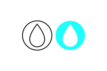 water drop icon symbol Flat vector illustration for graphic and web design.