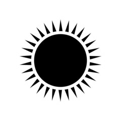 sun icon symbol Flat vector illustration for graphic and web design.