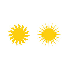 sun icon symbol Flat vector illustration for graphic and web design.