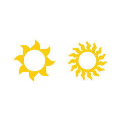 sun icon symbol Flat vector illustration for graphic and web design.